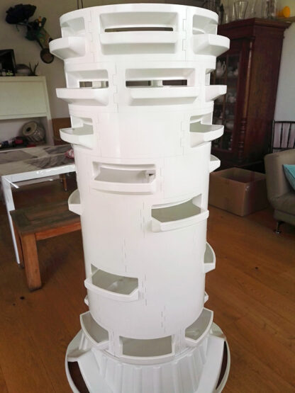 3D Data Download = V2 Shelf 1/6th part for soil-based or terraponic (mixed) setups - Image 4