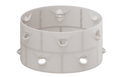 3D Data Download = V2 1/6th soil-less part equipped with one centered 2" net pot adapter - Image 3