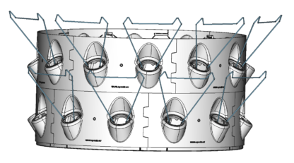 V3 1/6th soil-less piece with 2 grow spaces - Image 2