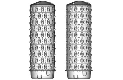 V3 Standalone soil-less barrel 10 ring segments - 119 grow spaces