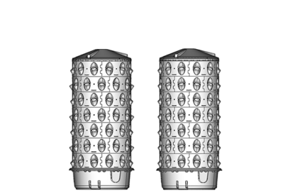 V3 Standalone soil-less barrel 7 ring segments with pump - 83 grow spaces