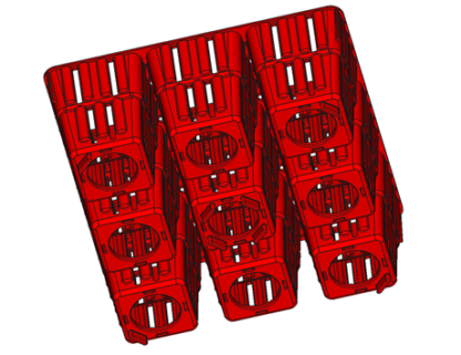 Preview: 3x3 Cell Substrate Inlay for Trays